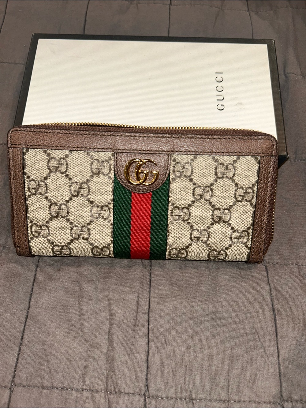 GUCCI Ophidia Zip-Around Wallet, 523154